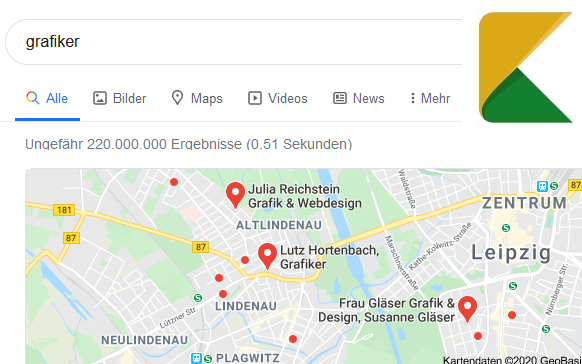Gendern und SEO: Indexierte Seiten für die Suchanfrage Grafiker