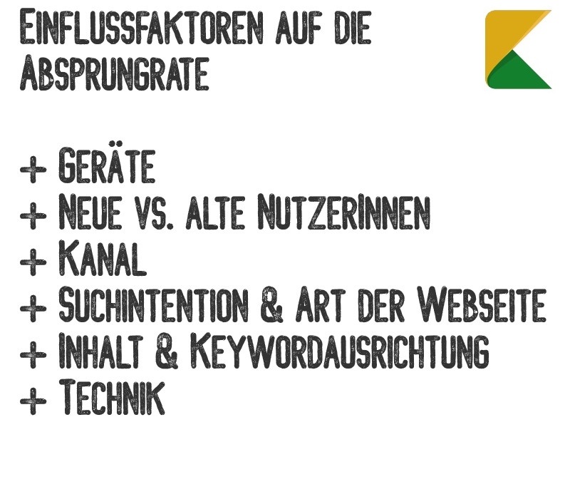 Einflussfaktoren auf die Absprungrate