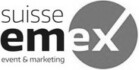 Suisse Emex Logo schwarz-weiß Suisse Emex Logo schwarz-weiß